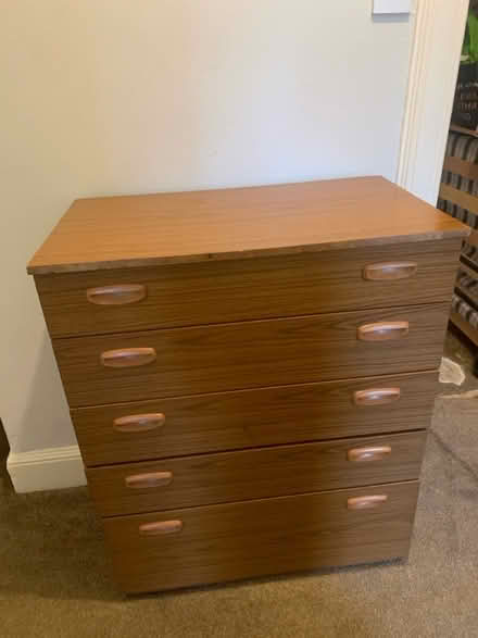 Photo of free Wooden chest of draws (EH8) #1