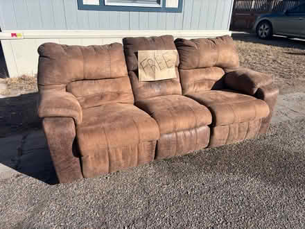 Photo of free Dual Recliner Couch (Cheyenne, WY) #1