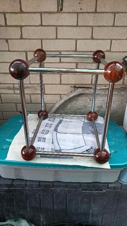 Photo of free Side table glass missing (Woodside TF7) #1