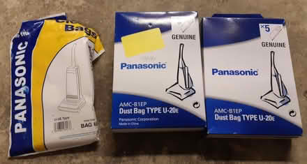 Photo of free Panasonic Vacuum Cleaner Paper Bag - U20E. Two packs of 5 (Newton Mearns G77) #1