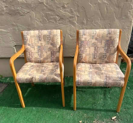 Photo of free 2 Wooden Guests Chairs (Woodside & El Camino) #1
