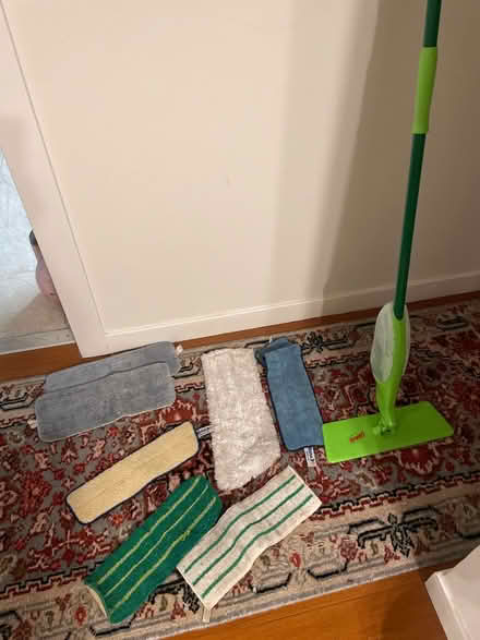 Photo of free Mop with various cleaning pads (Precita Park) #1