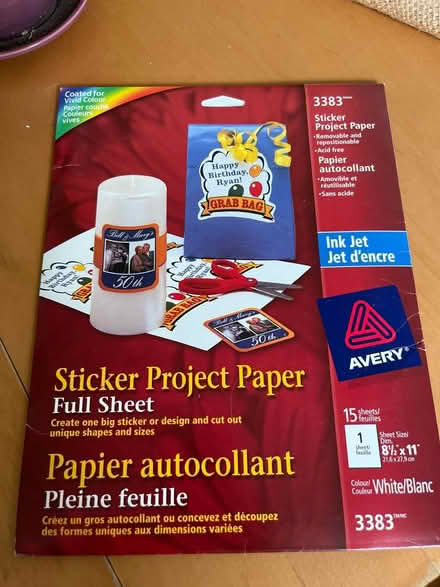 Photo of free Sticker paper for printer (Etobicoke South (Mimico)) #1