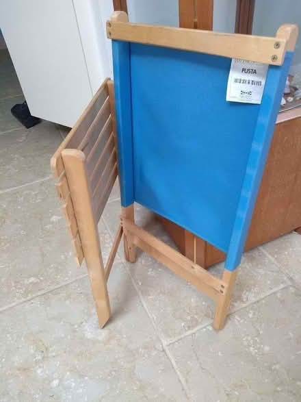 Photo of free folding seat, wooden and canvas fabric (Risinghurst OX3) #4