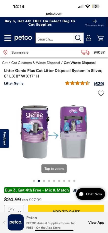 Photo of free cat litter box, little genie (near kings academy) #3
