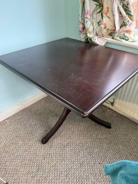 Photo of free Mahogany table (Cooden TN39) #1