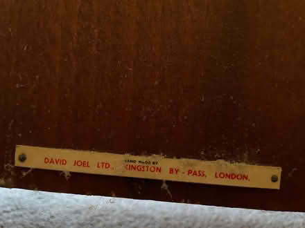 Photo of free 1950s David Joel Wooden Sideboard (Fulham Palace Rd W6) #3