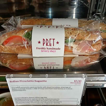 Photo of free Pret a Manger food items (London SW9) #2