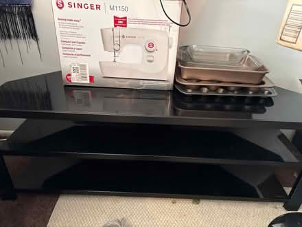 Photo of free Glass/metal entertainment stand (Northeast) #2