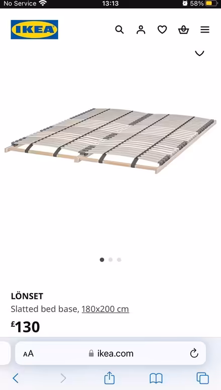 Photo of free Ikea lonset doublebed slats (Primrose) #1