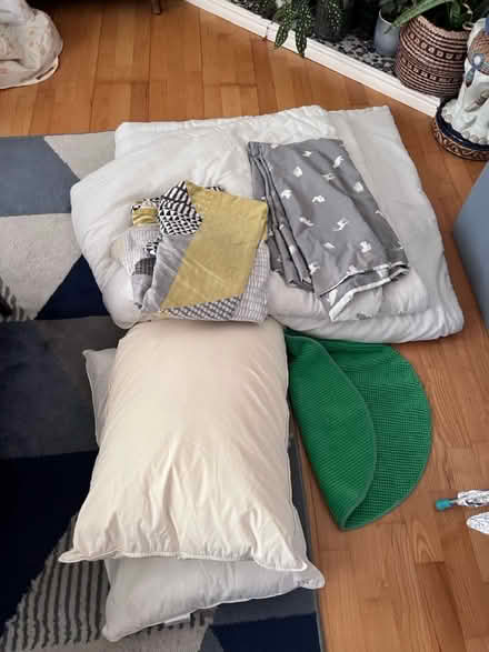 Photo of free 1 Duvet, 2 Duvet Covers, 2 pillows (Tooting SW17 9TD) #1