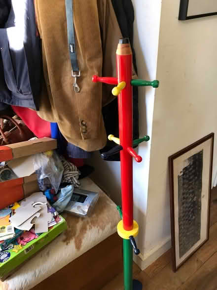 Photo of free Child storage shelves + coat rack (Woodbridge) #3