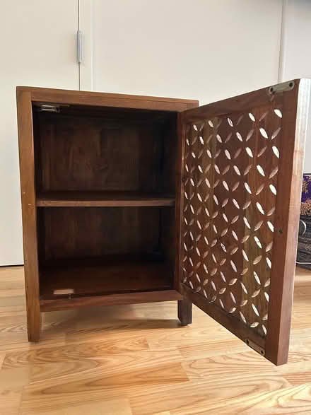 Photo of free Reclaimed Wood Cabinet & Lamp (West Chelsea 23rd & 10th) #3