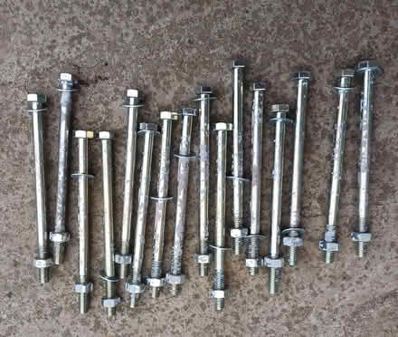Photo of free Hex Bolts with Nuts and Washers x 16 (CT7) #1
