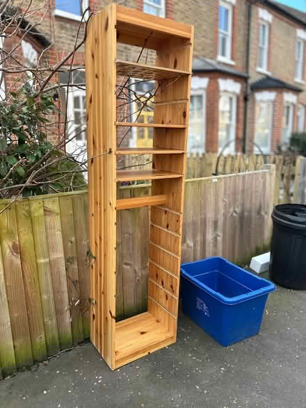 Photo of free wood shelf unit storage bookcase (Twickenham TW1) #1