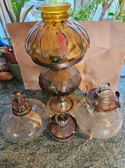 Photo of free Vintage glass lamps x 3 (Randwick GL6) #2