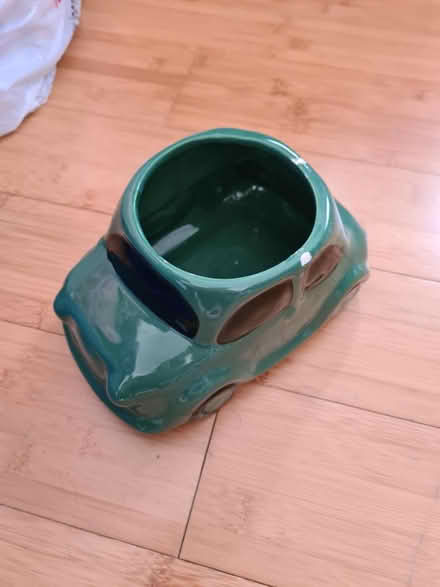 Photo of free Car planter ceramic (Wood green N22) #1