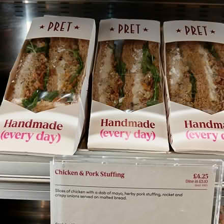 Photo of free Pret a Manger food items (London SW9) #1