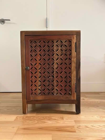 Photo of free Reclaimed Wood Cabinet & Lamp (West Chelsea 23rd & 10th) #2
