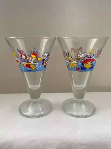 Photo of free Vintage Disney Sundae Glasses (Warfield RG12) #1