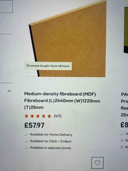 Photo of free Large Piece MDF (SW17) #1