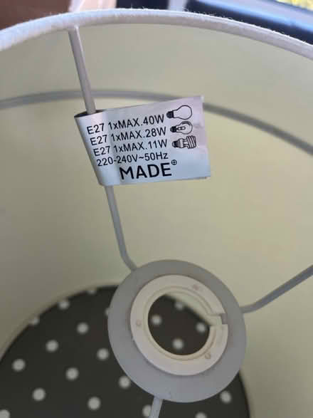 Photo of free Made white ceiling lampshade (BR4) #2