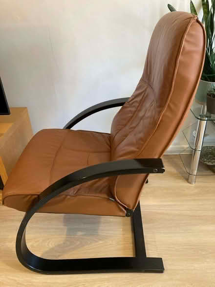 Photo of free Two Tan Leather Living Room Chairs (Monkspath B90) #2