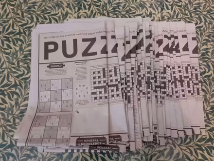 Photo of free A stack of brain puzzle supplements (Penn Hill BH14) #1