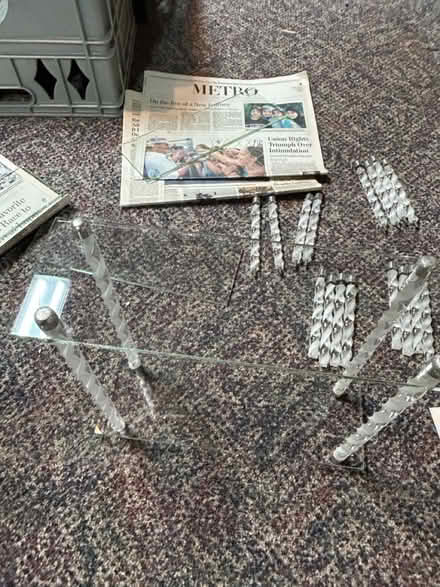 Photo of free Old school glass shelves (Clarksville Columbia area) #2