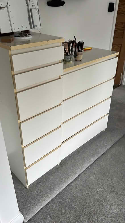 Photo of free IKEA Malm chests of drawers (PO21 Aldwick) #1
