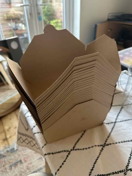 Photo of free Stack of card takeaway boxes (Aigburth, Liverpool, L17) #2
