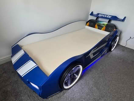 Photo of free Children’s race car bed (Little Sutton, Cheshire) #1