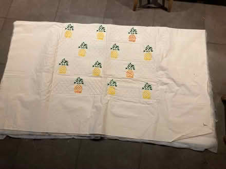Photo of free Quilted and stencilled calico (Newbury RG19) #1