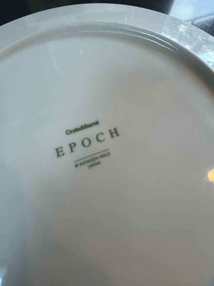 Photo of free Crate & Barrel porcelain dinnerware (Cherry Chase Sunnyvale) #2