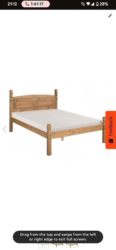 Photo of Small double bed (Eastbourne. Eastsussex) #1