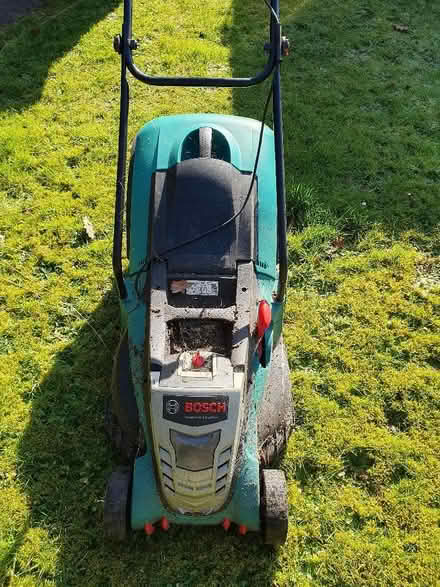 Photo of free Bosch battery mower (without battery). Not working. (Hungerford RG17) #1