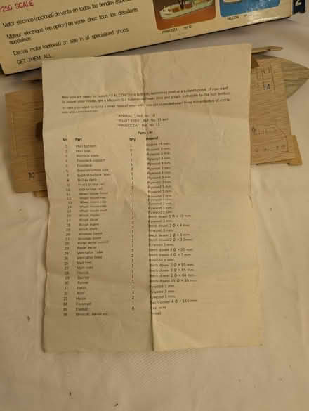 Photo of free Falcon model boat (part) (Apsley HP3 0) #4