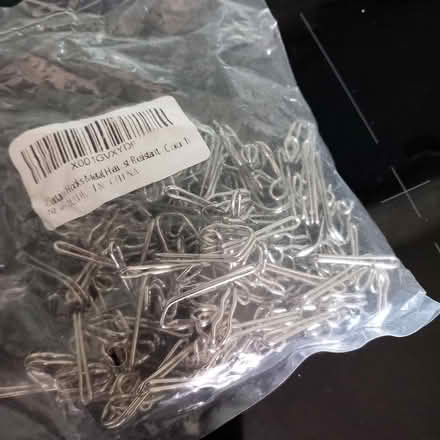 Photo of free Curtain hooks, travel plugs, jar (Histon) #3