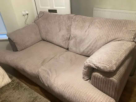 Photo of free 2 three seater sofas (Staines TW18) #1