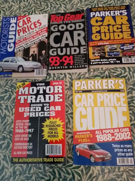 Photo of free Car Price Guide Books 1992 - 2002 (Penn Hill BH14) #1