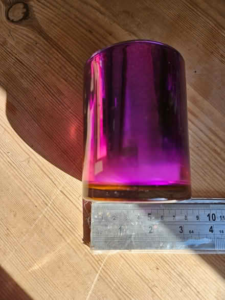 Photo of free Blue tiled and mirrored purple glass candle candle (Randwick GL6) #4