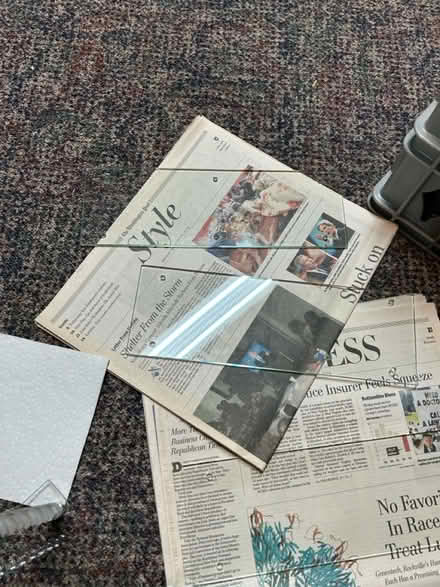 Photo of free Old school glass shelves (Clarksville Columbia area) #3