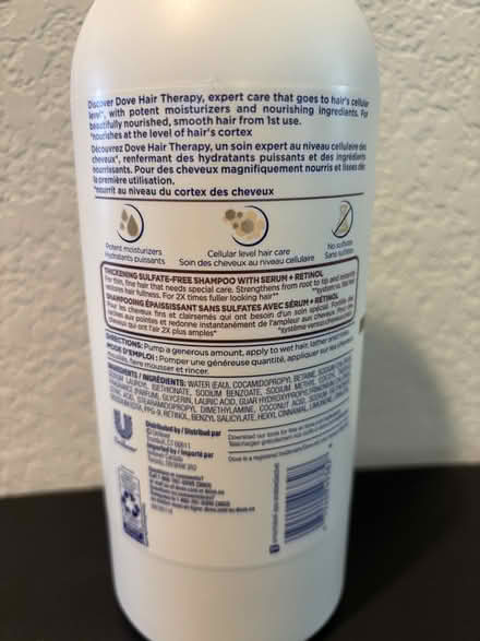 Photo of free Partially used pump Dove shampoo (Sunnyvale near Fremont H.S.) #2