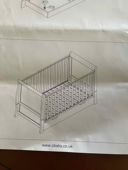 Photo of free Obaby cot bed (Godinton TN23) #2