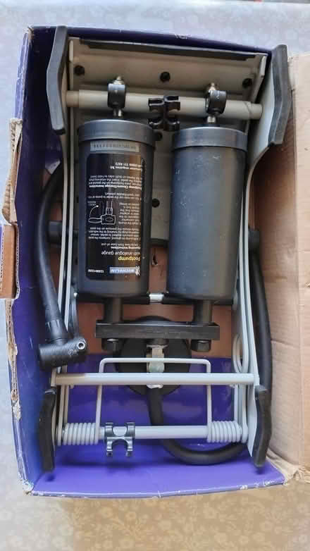 Photo of free Twin barrel footpump (Plainmoor) #1