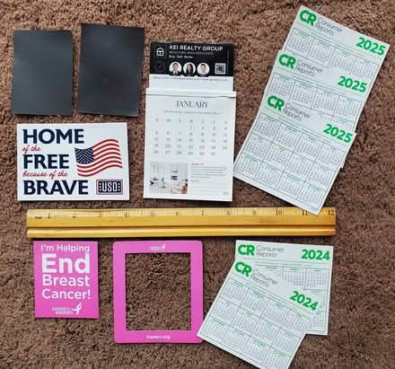 Photo of free Calendar magnets & other magnets (DeAnza Blvd - Stvns Crk & 280) #1