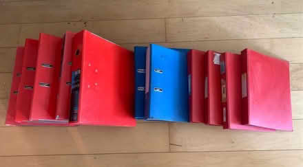 Photo of free 11 x Lever Arch Files (Sloley NR28) #1