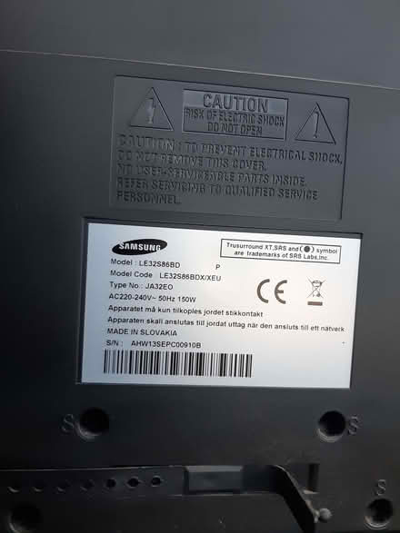 Photo of free Samsung Faulty 32" TV (Tolworth KT6) #3