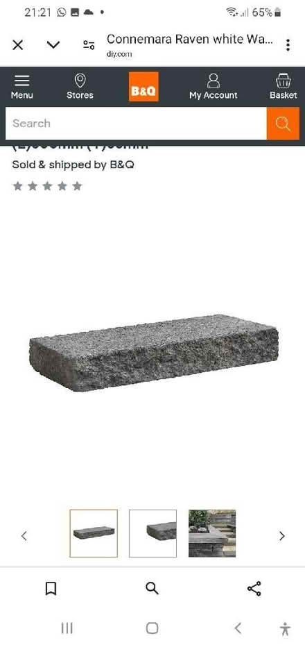 Photo of Wall topping /edging stones (Whitehill GU35) #1