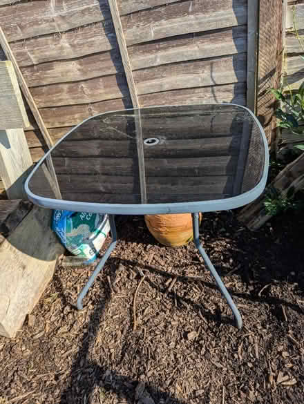 Photo of free Glass garden table (Crockerton BA12) #1